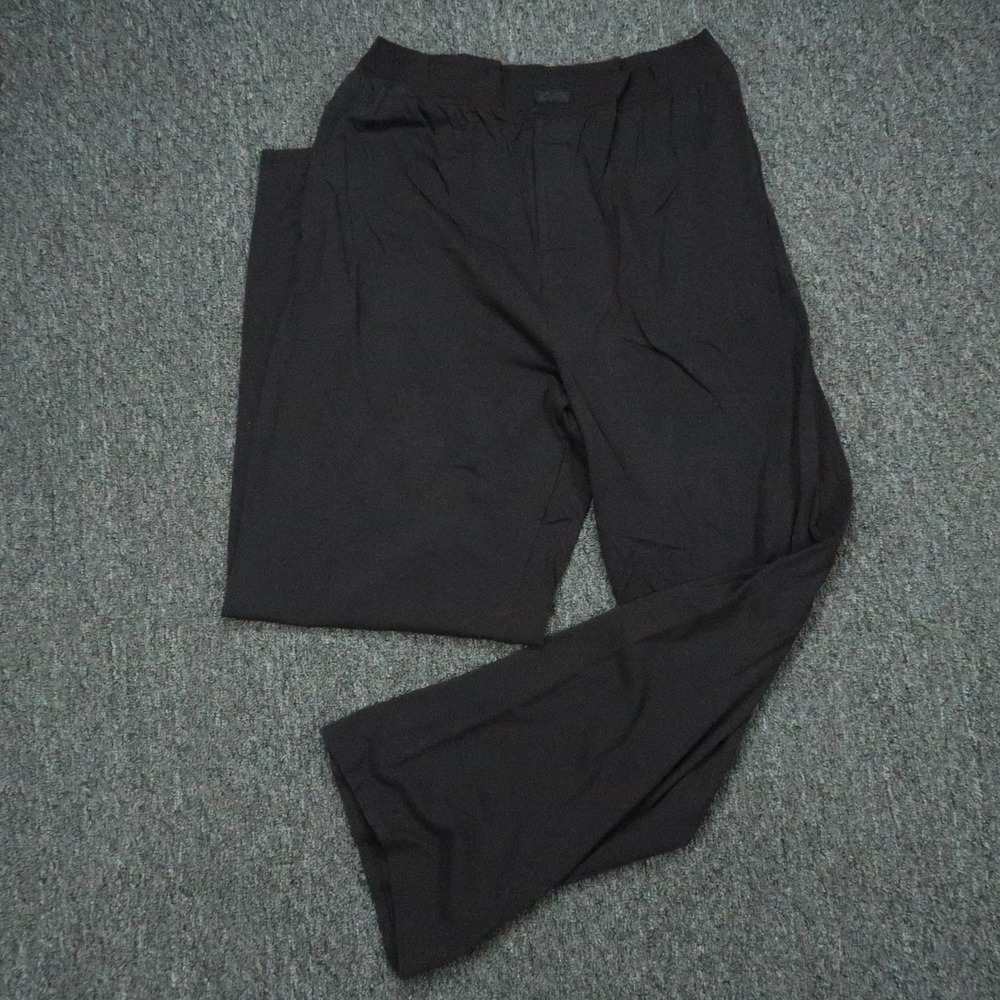 Skims Pants Mens Medium Black Baselayer Thermal Straight Stretch